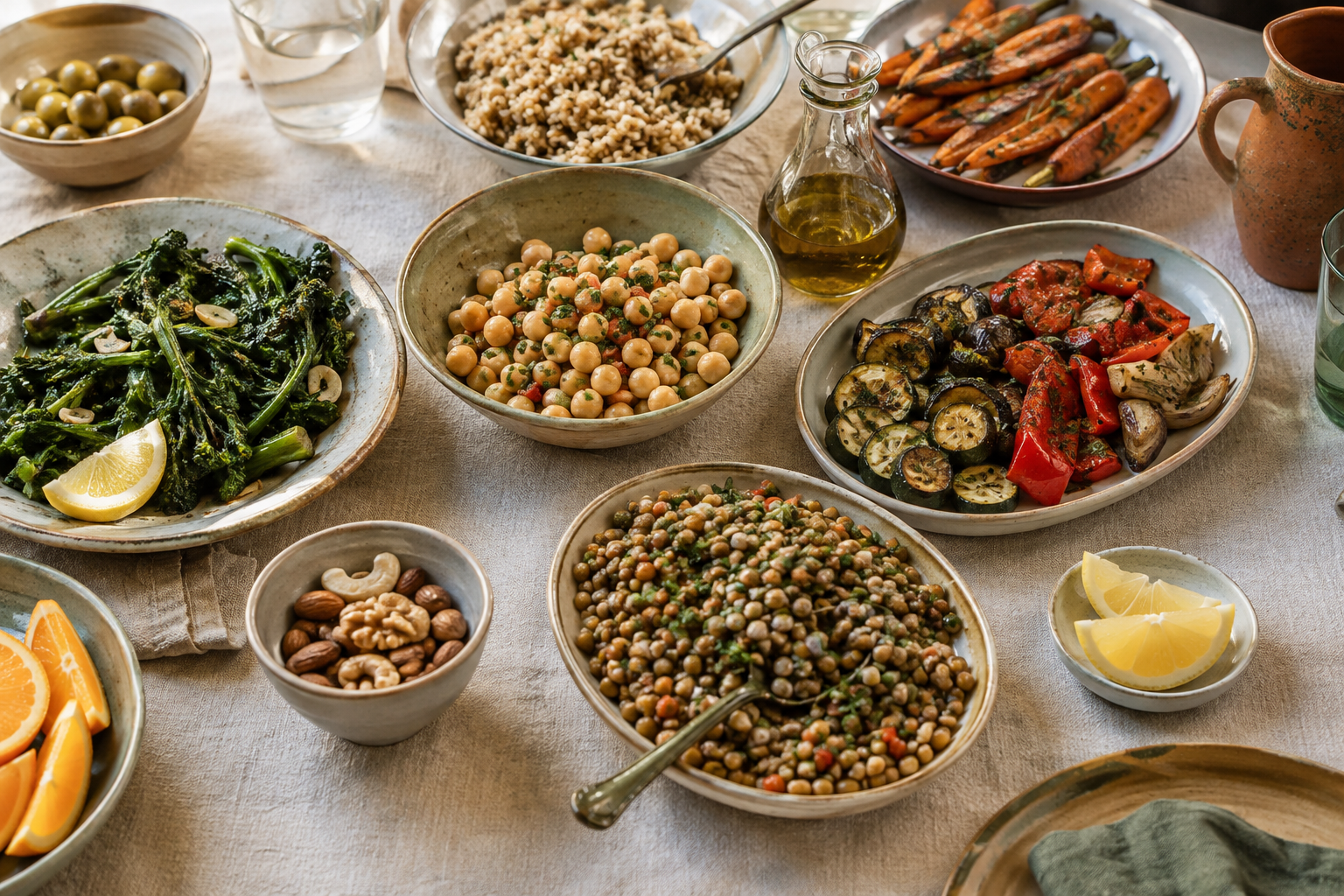 Alimentos frescos para una alimentación variada
