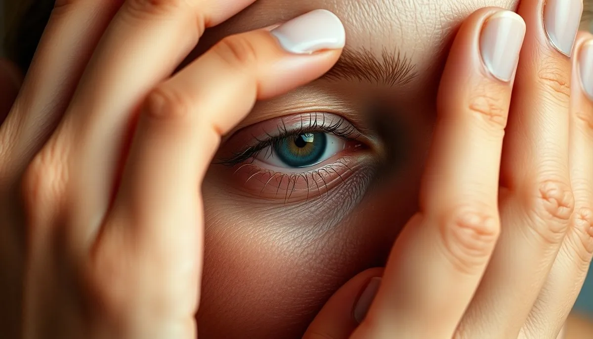 Demostración paso a paso de cómo aplicar crema para contorno de ojos con movimientos suaves y precisos Técnica correcta de aplicación de crema para contorno de ojos con dedo anular